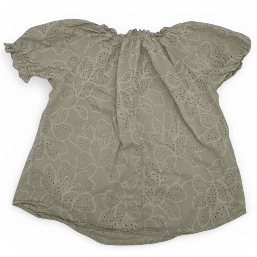 Chenault Cream Eyelet Off-Shoulder Blouse Size 1X Boho Prairie